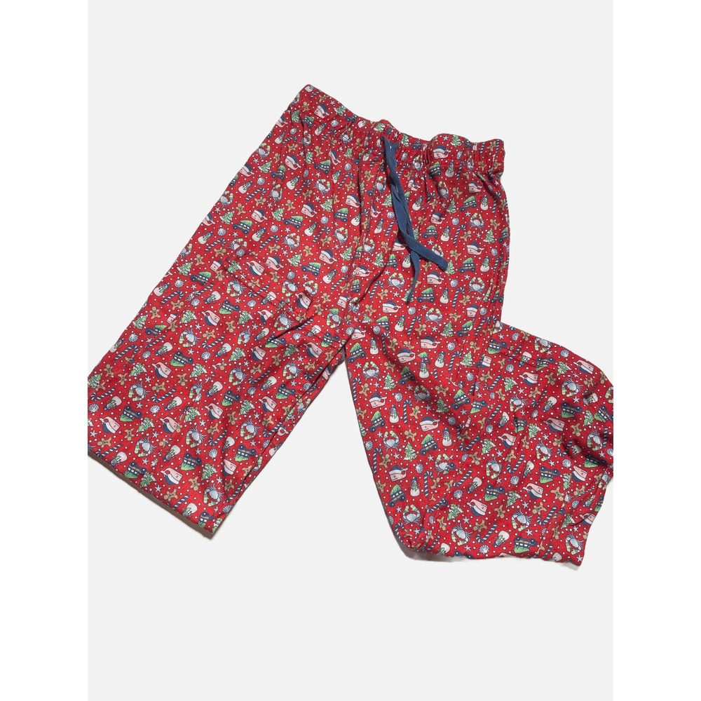 Vineyard Vines Pajama Pants Kids 6/7 Red Holiday Whale Christmas Sleepwear